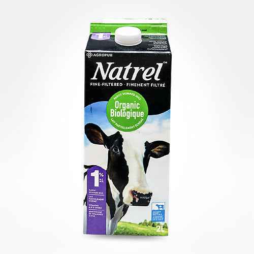 NATREL ORGANIC MILK 1% 2L